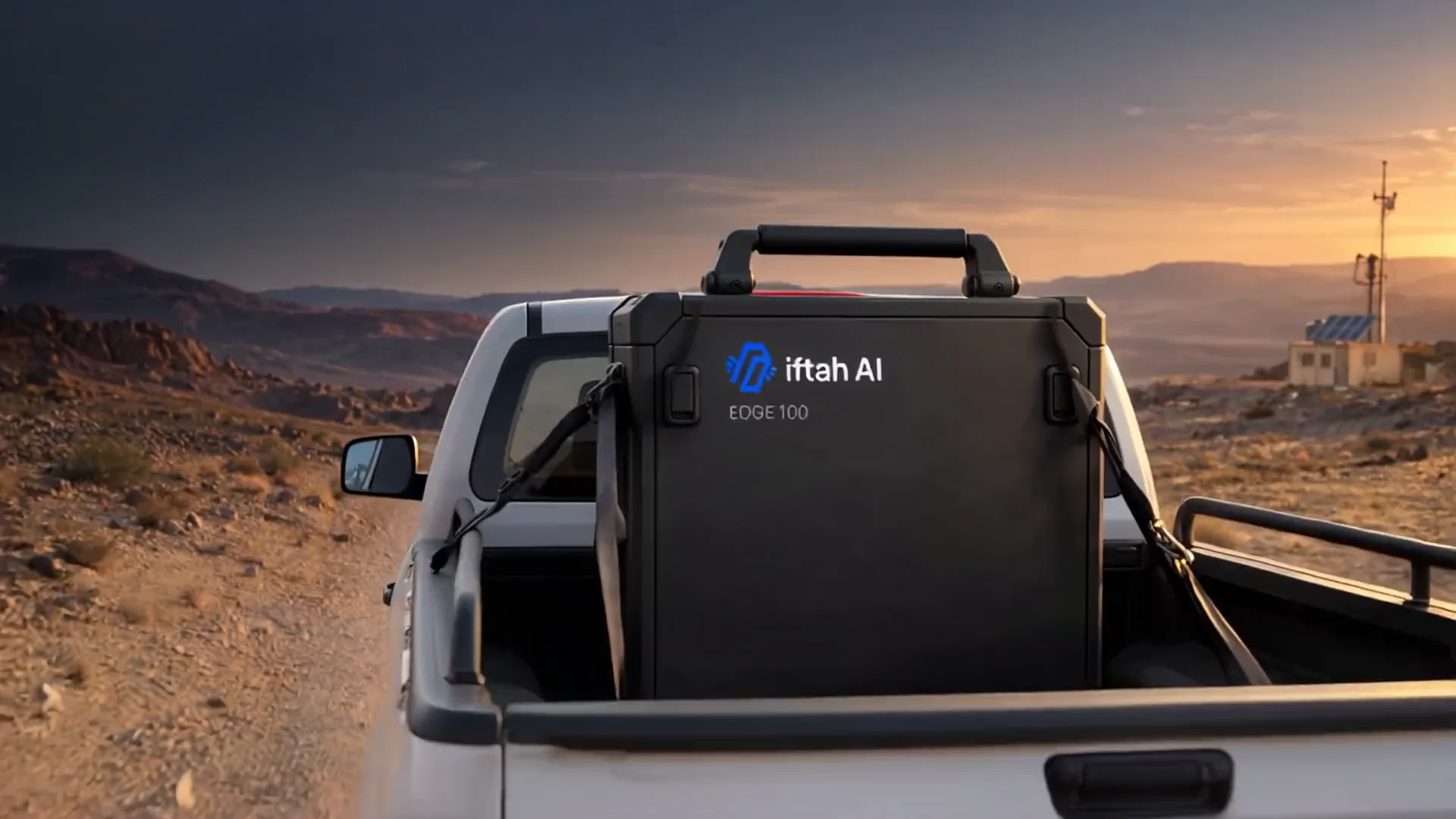 Iftah Edge on a desert pickup and coastal workboat, followed by an overhead view of Edge 300